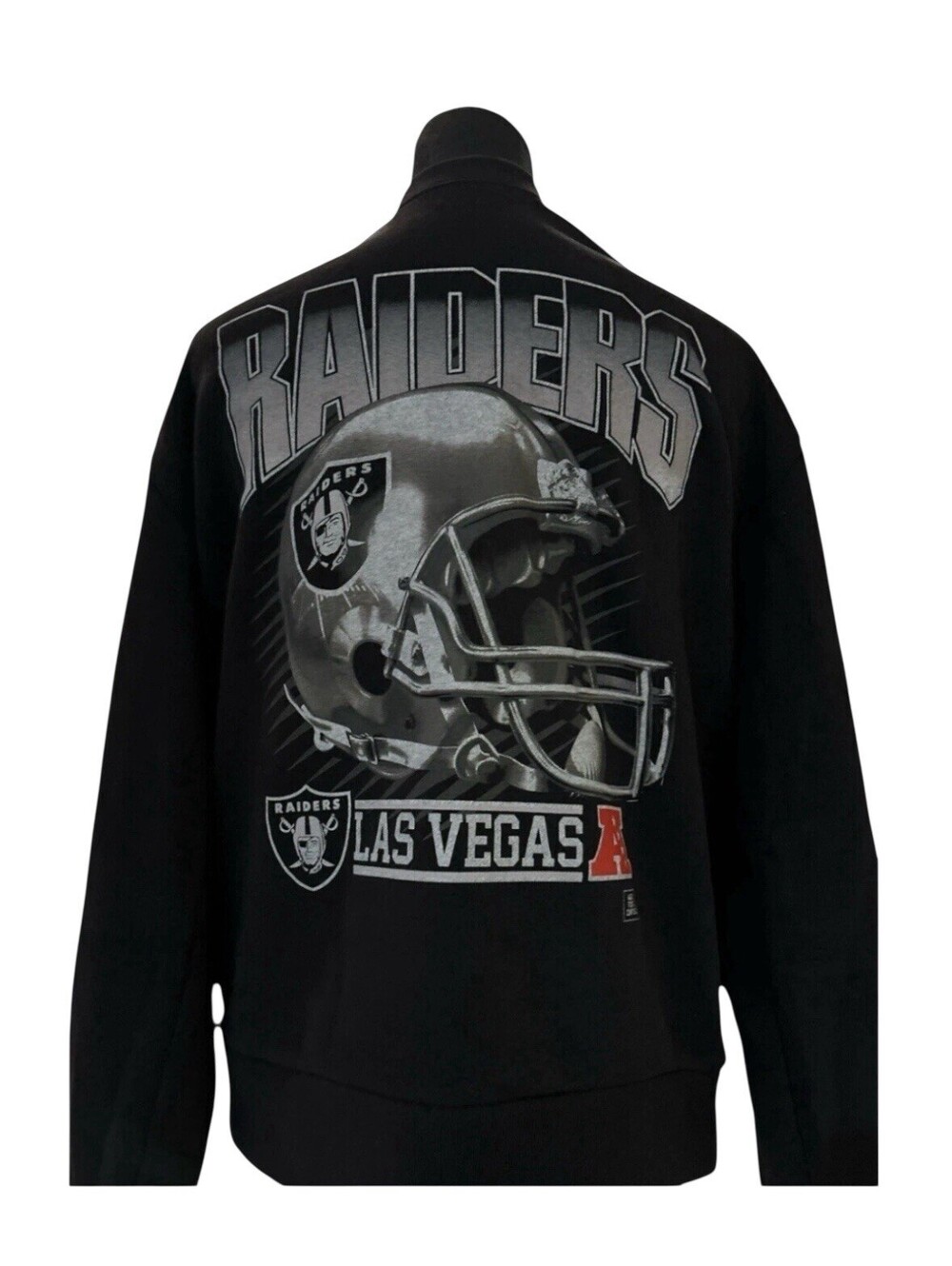 Las Vegas Raiders Sweatshirt Mens Medium NFL Football Black Preowned